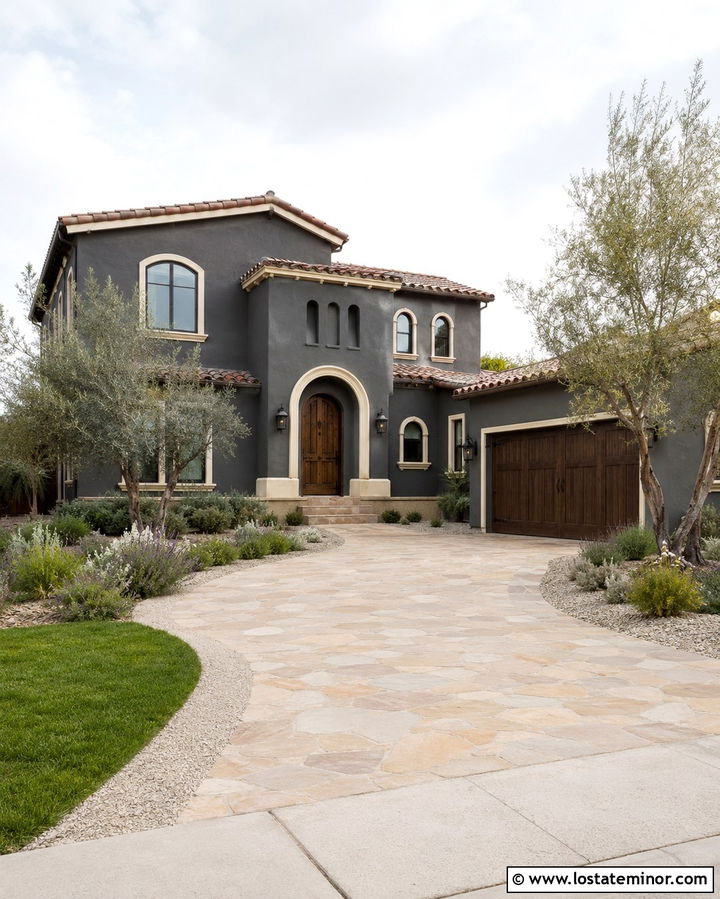 Slate Grey House With Terracotta Tile Roof - 30 Slate Grey House Design With Roof Ideas