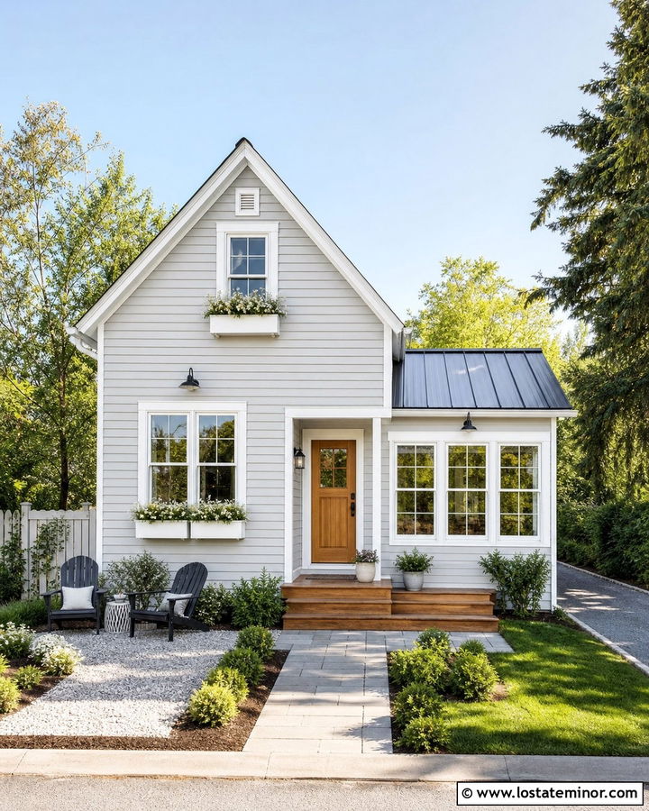 Small Light Grey House With Lean To Sunroom - 30 Light Grey House Design With Sunroom Ideas
