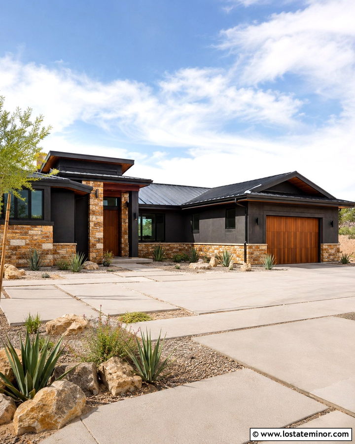 Soft Black House With Sandstone Wainscoting - 30 Soft Black House Design With Wainscoting Ideas