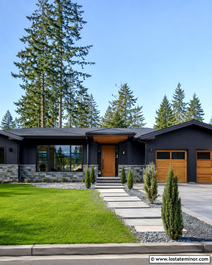 Soft Black House With Slate Wainscoting - 30 Soft Black House Design With Wainscoting Ideas