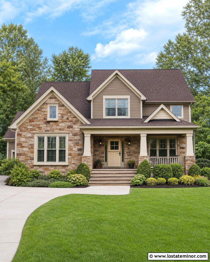 Stacked Stone House With White Dutch Door - 30 Stone House Design With Dutch Door Ideas