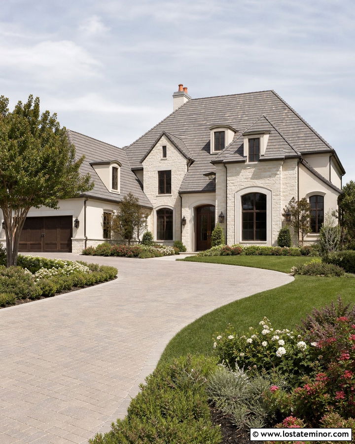 Stone And Stucco House With Dormers - 30 Stone House Design With Dormers Ideas