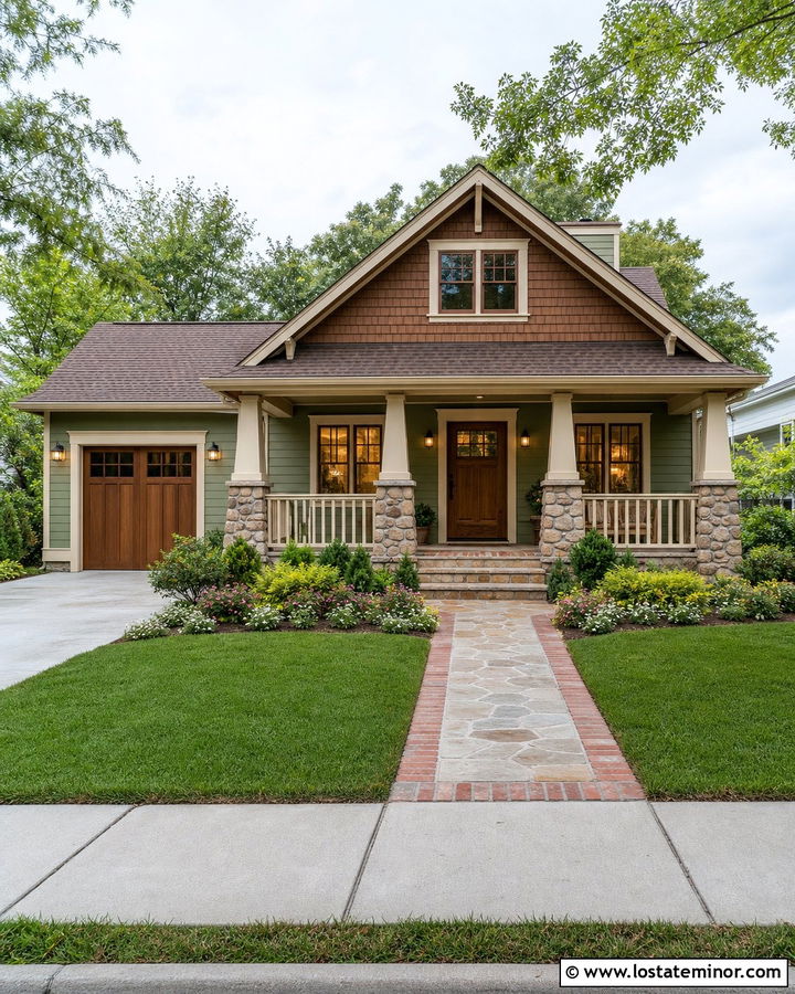 Stone Bungalow With Cedar Shake Gables - 30 Stone House Design With Cedar Shake Ideas