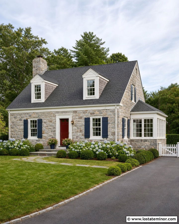 Stone Cape Cod With Sunroom - 30 Stone House Design With Sunroom Ideas