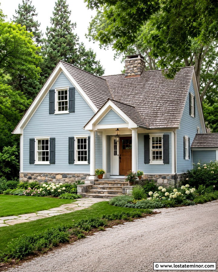 Stone Foundation On A Cottage House - 30 Stone House Design With Accents Ideas