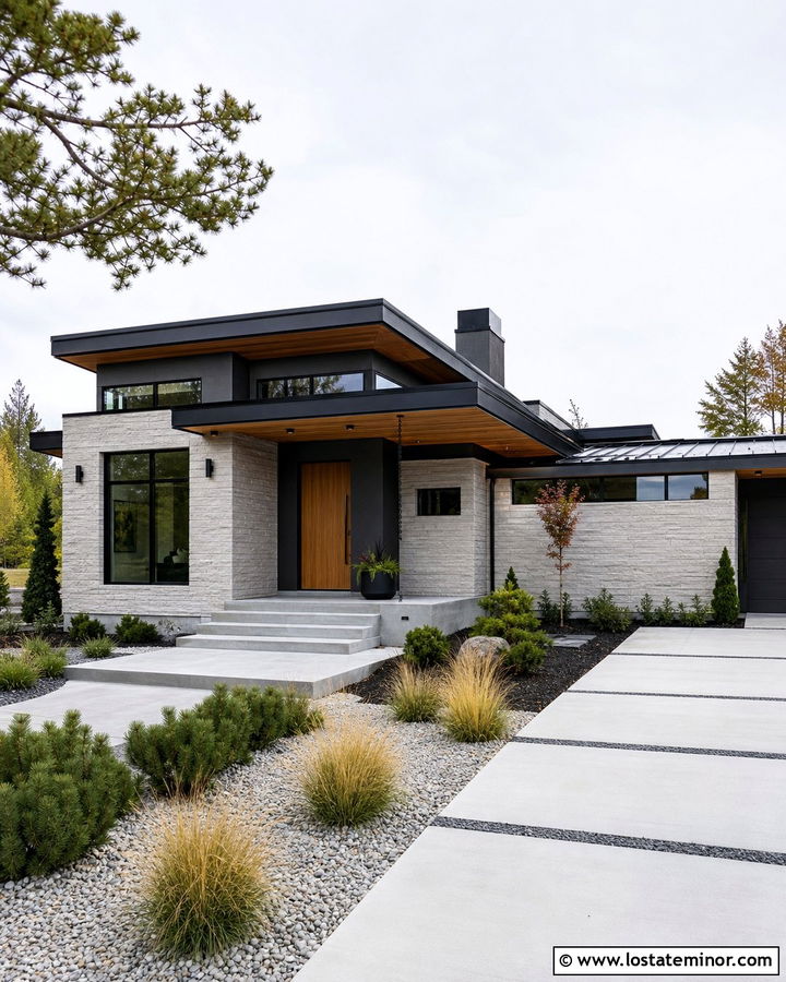 Stone House With Cedar Slat Porch Ceiling - 30 Stone House Design With Porch Ceiling Ideas