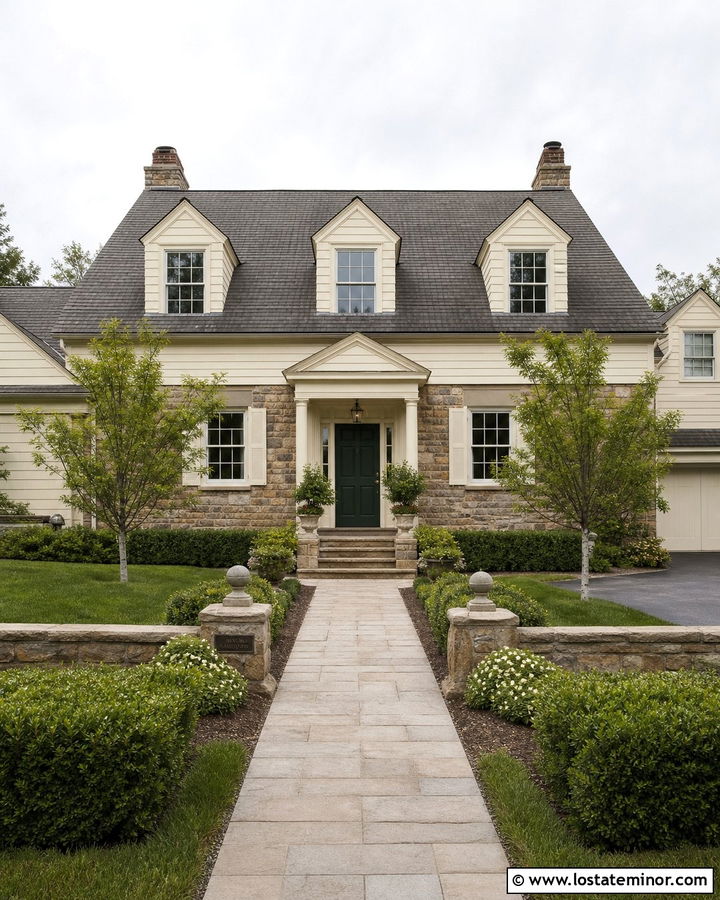Stone House With Dormer Gables - 30 Stone House Design With Gables Ideas