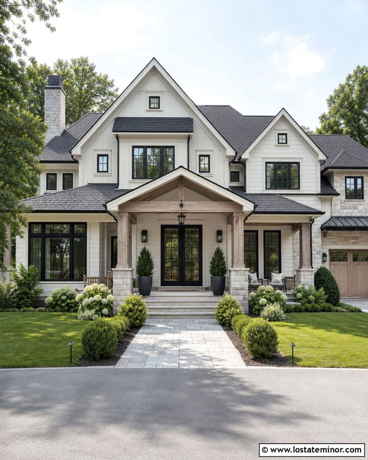 Stone House With Double Storm Doors - 30 Stone House Design With Storm Door Ideas