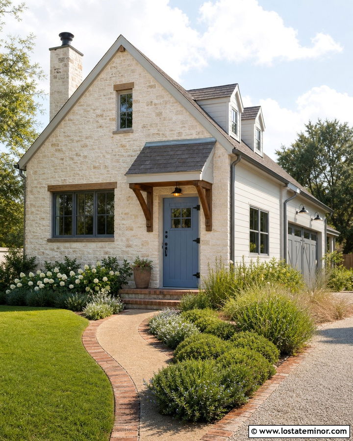Stone House With Dutch Entry Door - 30 Stone House Design With Entry Door Ideas