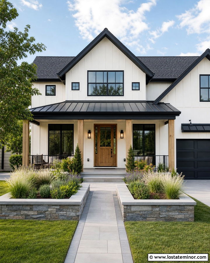 Stone House With Raised Garden Beds - 30 Stone House Design With Landscaping Ideas