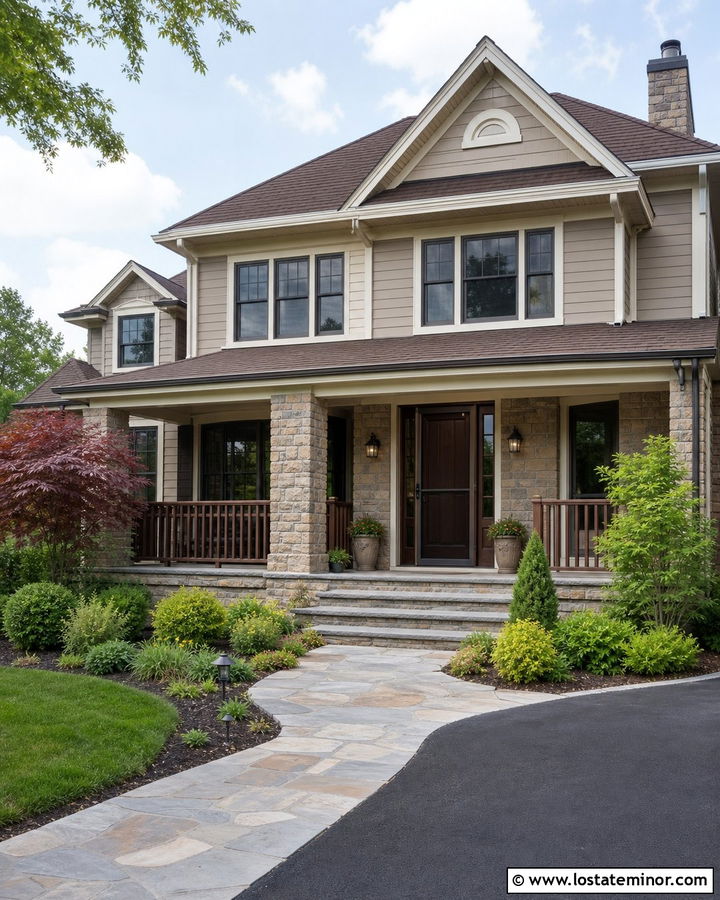 Stone House With Screen Away Storm Door - 30 Stone House Design With Storm Door Ideas
