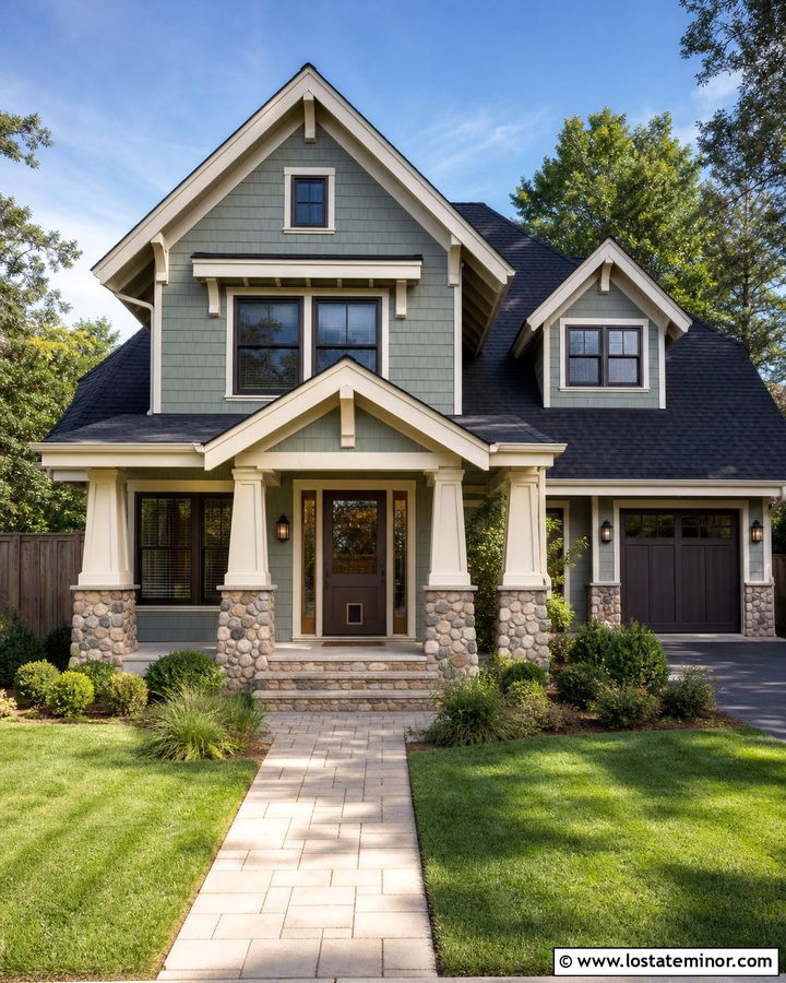Stone House With Storm Door And Pet Panel - 30 Stone House Design With Storm Door Ideas