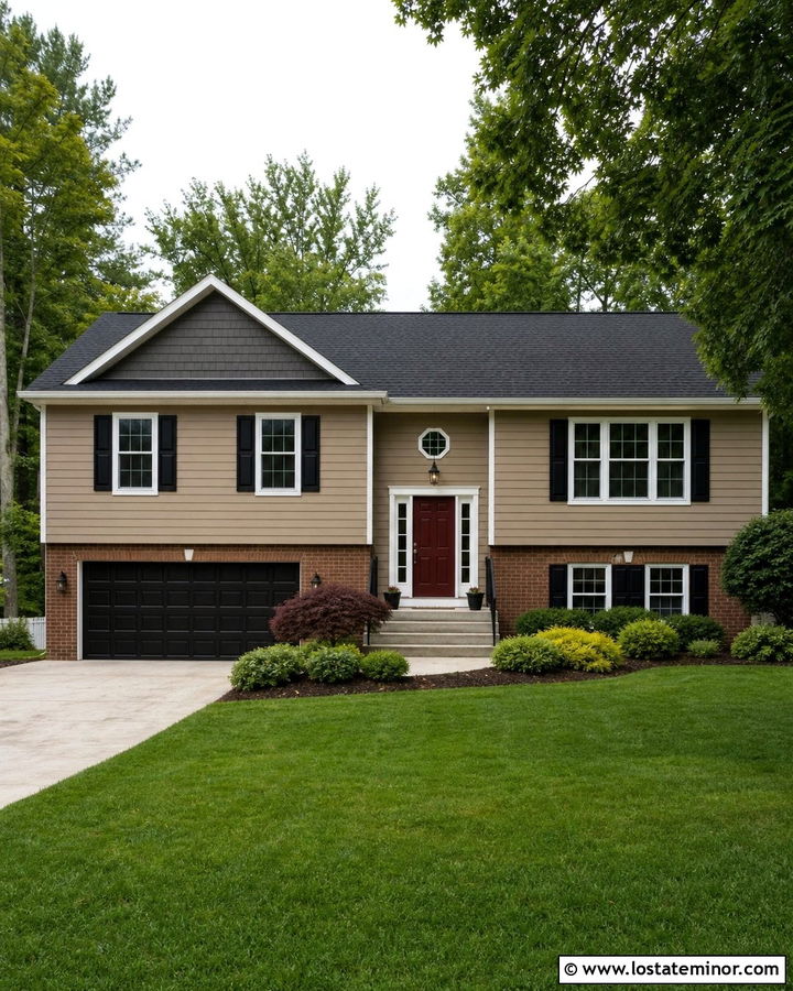Tan House With Black Shingle Roof - 30 Tan House Design With Roof Ideas