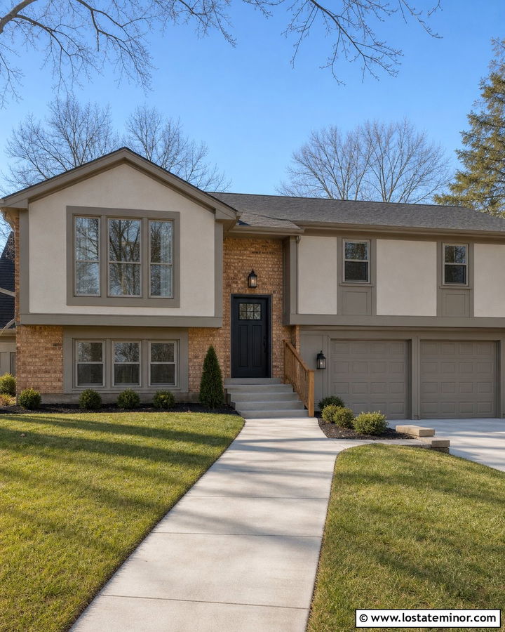 Tan House With Greige Trim - 30 Tan House Design With Trim Ideas