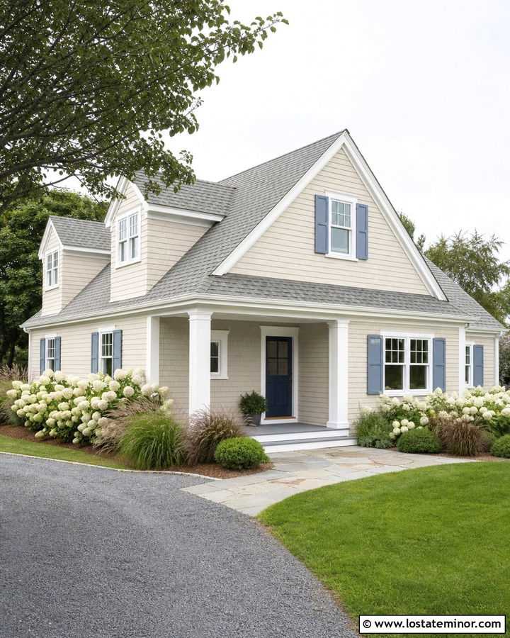 Tan House With Light Gray Roof - 30 Tan House Design With Roof Ideas