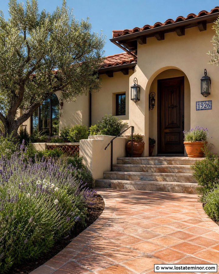 Tan House With Spanish House Numbers - 30 Tan House Design With House Numbers Ideas