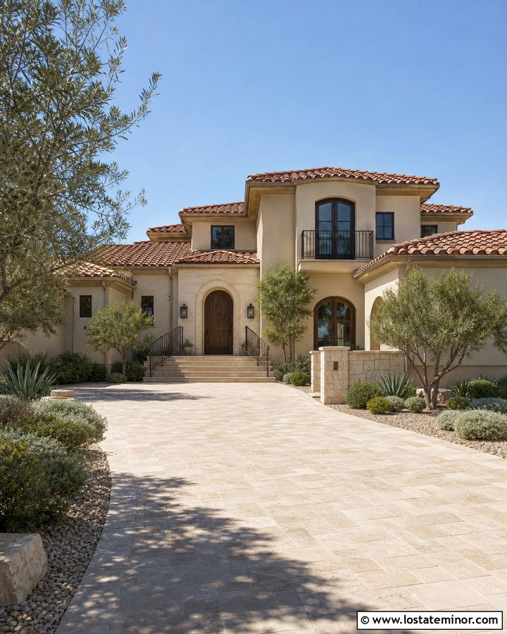 Tan House With Terracotta Tile Roof - 30 Tan House Design With Roof Ideas
