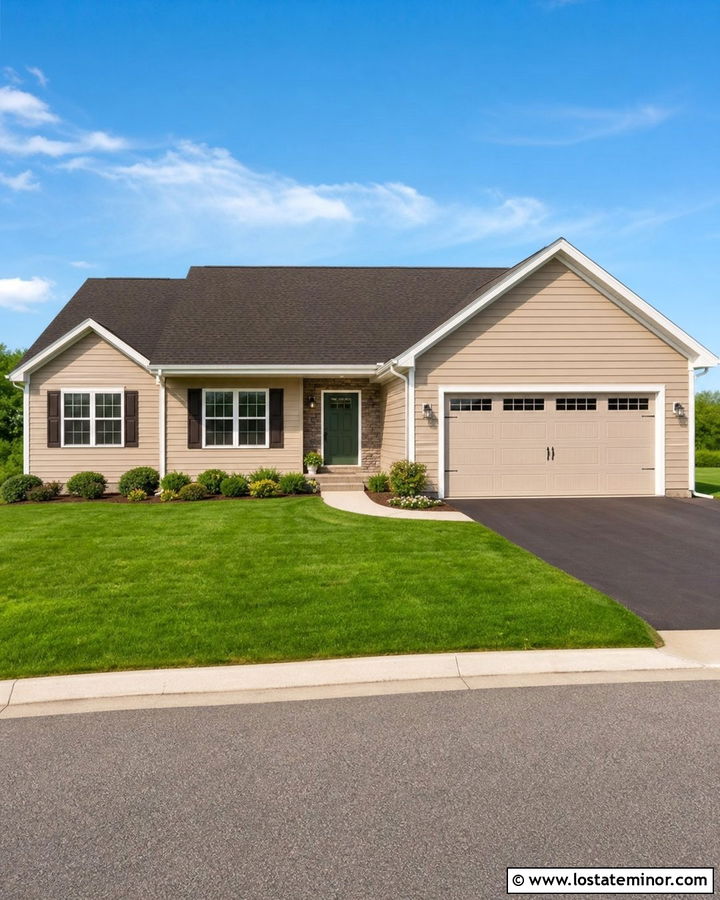 Tan Vinyl Siding Ranch House - 30 Tan House Design With Siding Ideas