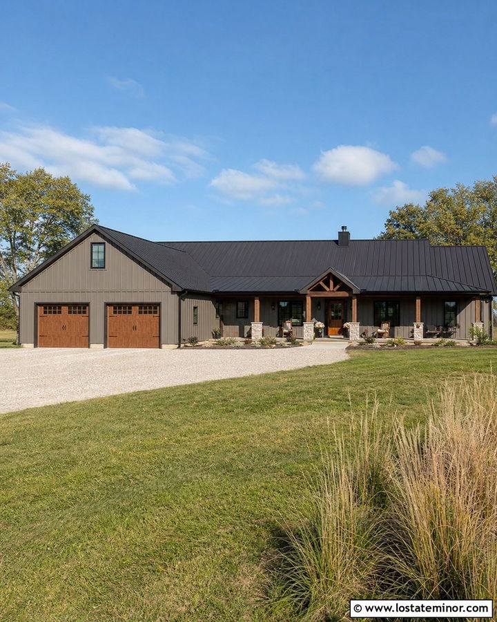 Taupe Board and Batten Barndominium - 30 Taupe House Design With Board and Batten Ideas