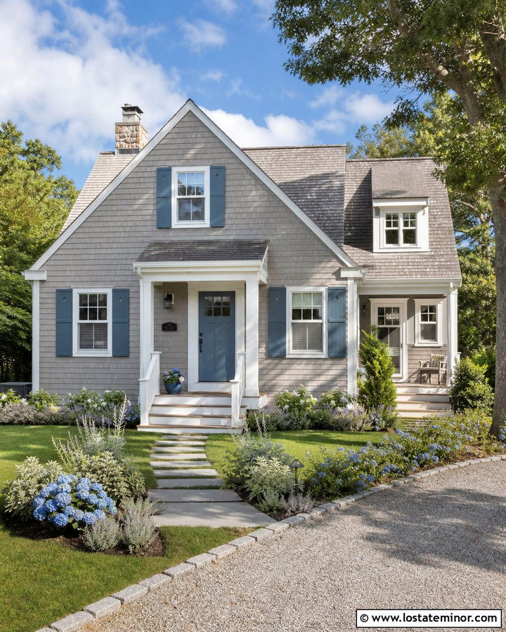 Taupe House With Blue Gray Accents - 30 Taupe House Design With Accents Ideas