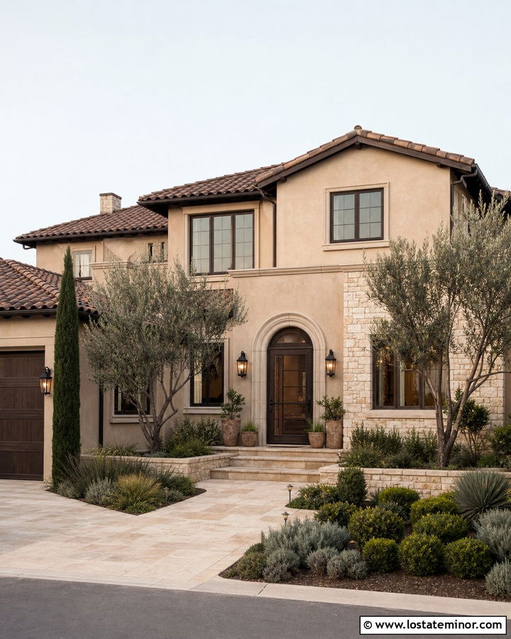 Taupe House With Bronze Screen Door - 30 Taupe House Design With Screen Door Ideas