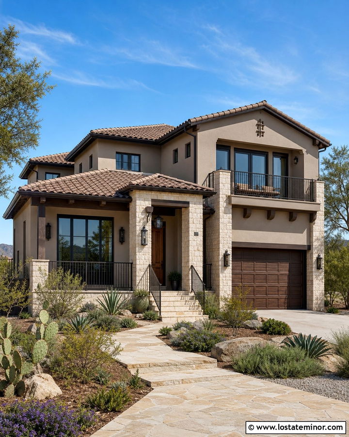 Taupe House With Dark Bronze Trim - 30 Taupe House Design With Trim Ideas