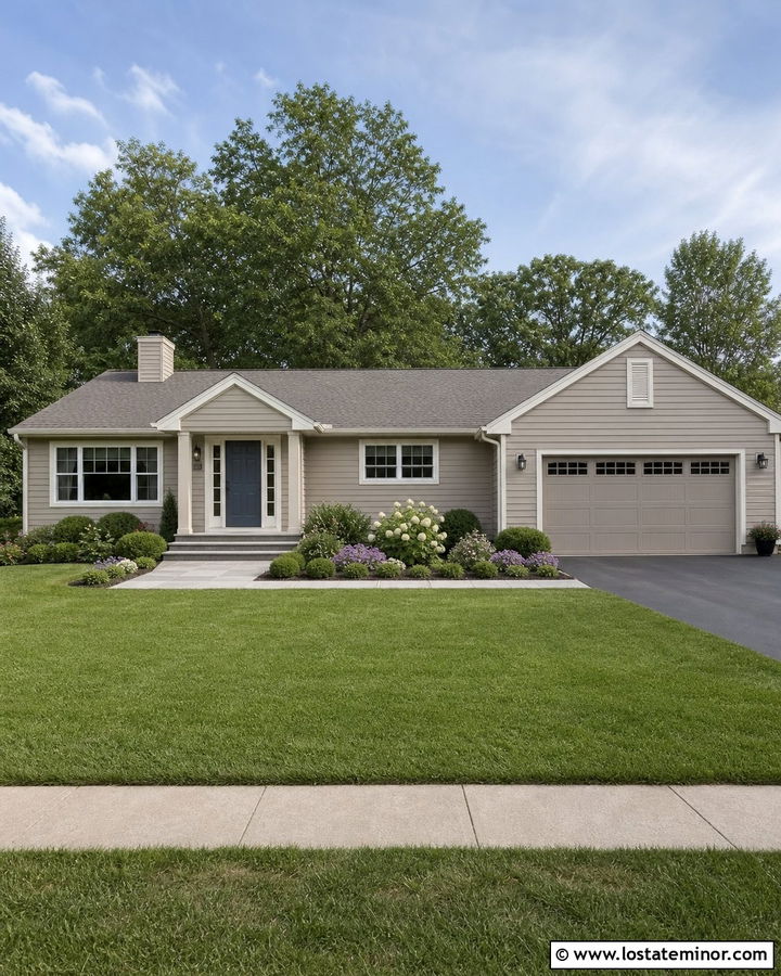 Taupe House With Gray Roof Shingles - 30 Taupe House Design With Shingles Ideas