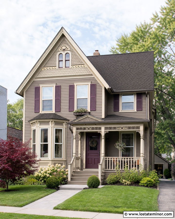 Taupe House With Plum Accents - 30 Taupe House Design With Accents Ideas
