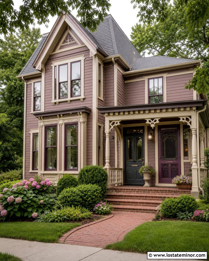 Taupe House With Plum Screen Door - 30 Taupe House Design With Screen Door Ideas