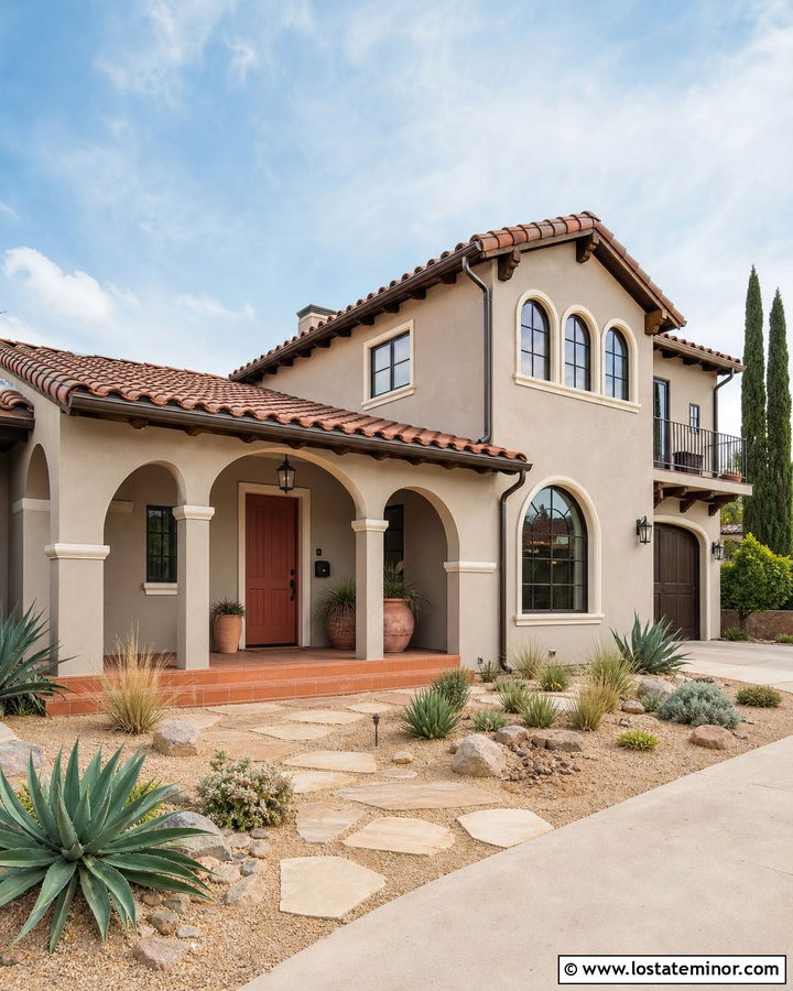 Taupe House With Terracotta Accents - 30 Taupe House Design With Accents Ideas
