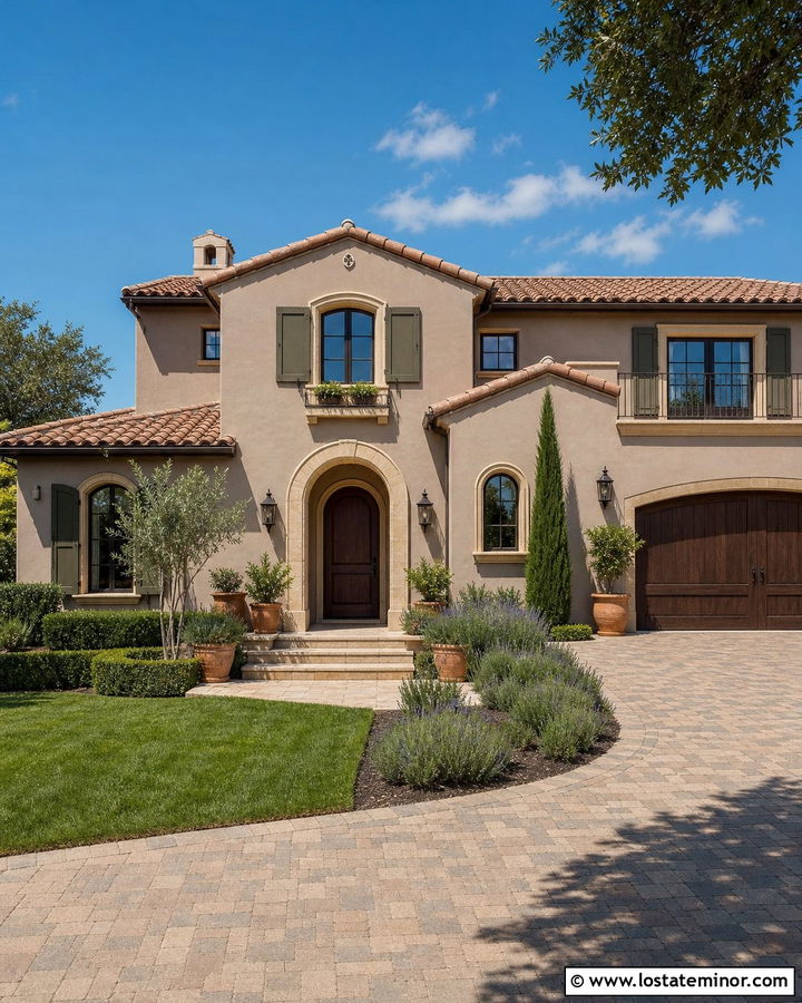 Taupe House With Terracotta Tile Roof - 30 Taupe House Design With Roof Ideas