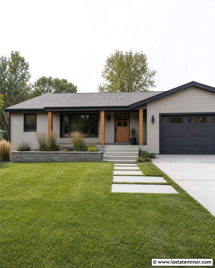 Taupe Ranch With Cedar Dutch Door - 30 Taupe House Design With Dutch Door Ideas