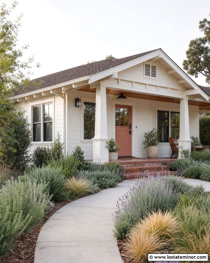 Warm White Bungalow With Terracotta Dutch Door - 30 Warm White House Design With Dutch Door Ideas