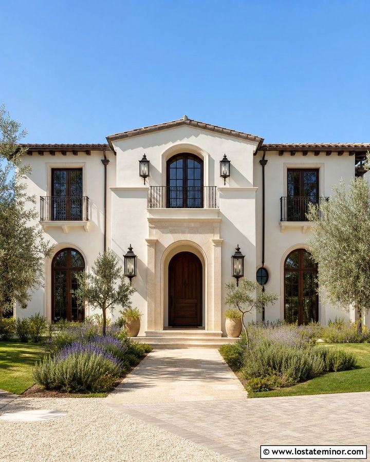 Warm White House With Bronze Accents - 30 Warm White House Design With Accents Ideas
