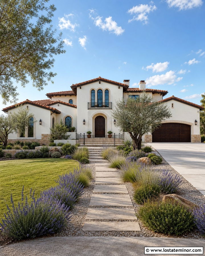 Warm White House With Terracotta Shingles - 30 Warm White House Design With Shingles Ideas