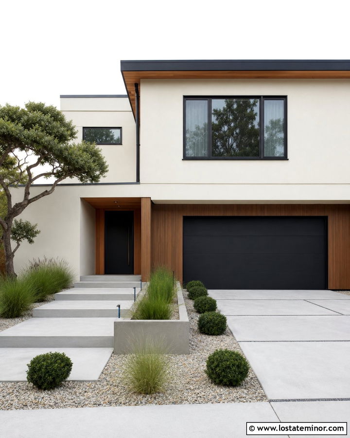Warm White Modern House With Vertical Wood Wainscoting - 30 Warm White House Design With Wainscoting Ideas
