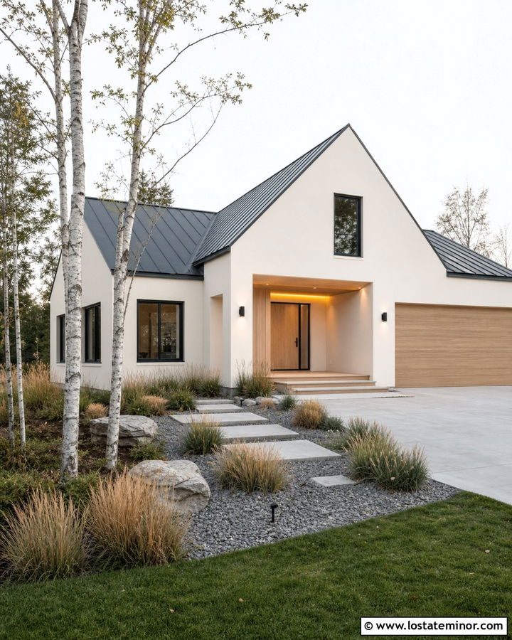 Warm White Scandinavian House With Minimal Lighting - 30 Warm White House Design With Lighting Ideas