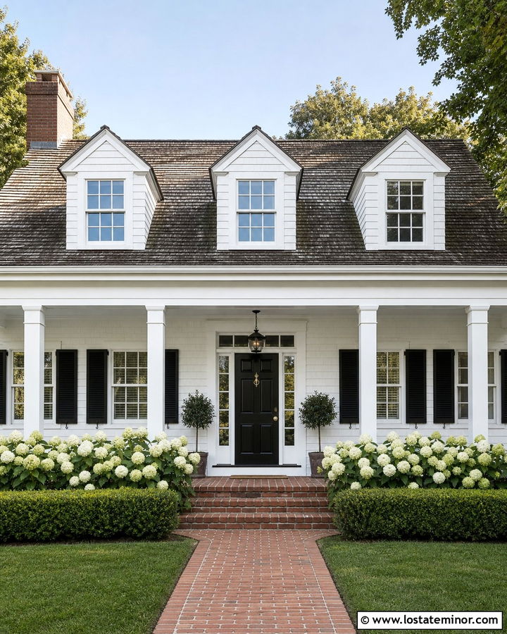 White Cape Cod House With Porch Columns - 30 White House Design With Porch Columns Ideas