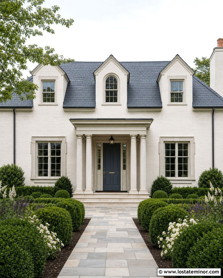 White House With Arched Dormer Windows - 30 White House Design With Dormers Ideas