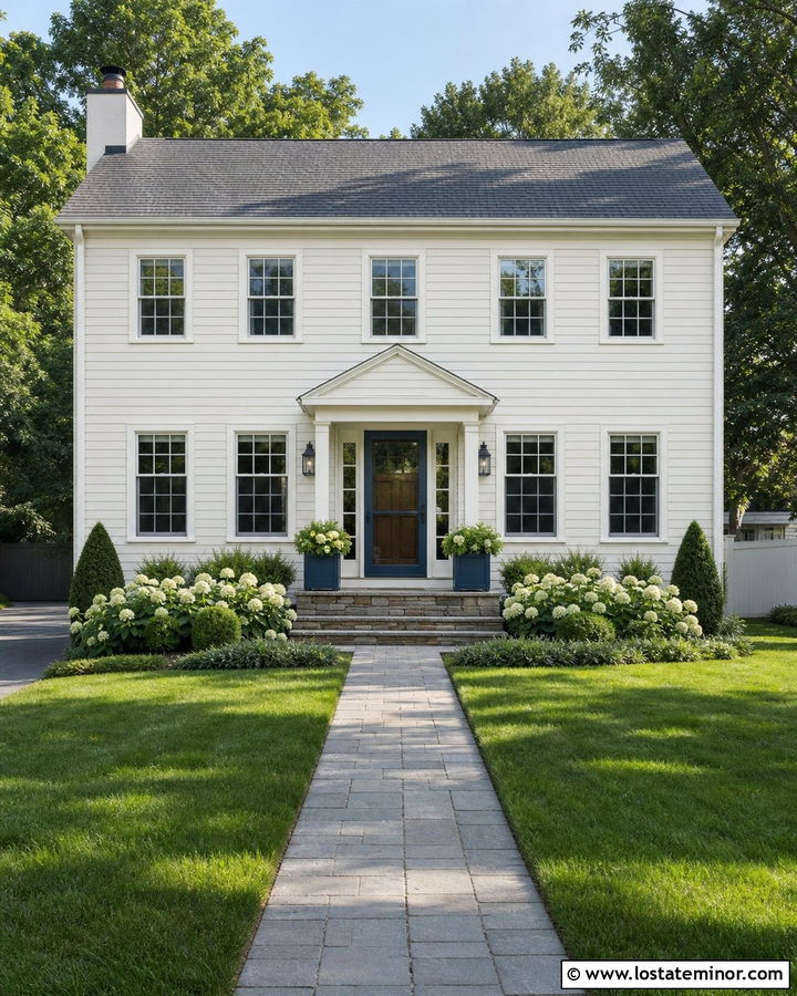 White House With Blue Screen Door - 30 White House Design With Screen Door Ideas