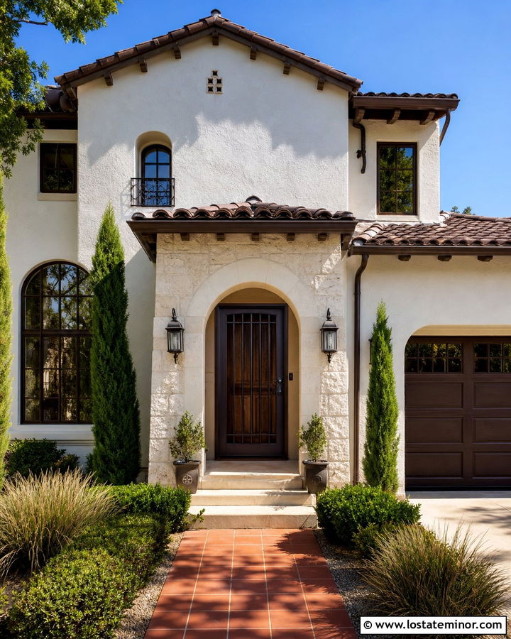White House With Bronze Security Storm Door - 30 White House Design With Storm Door Ideas