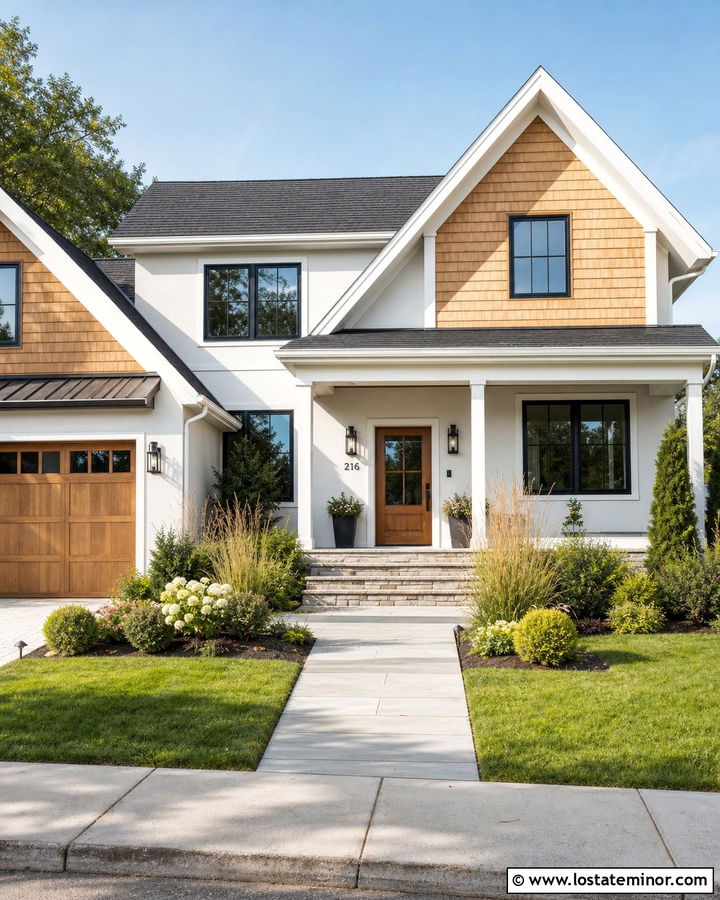 White House With Cedar Shake Gables - 30 White House Design With Cedar Shake Ideas