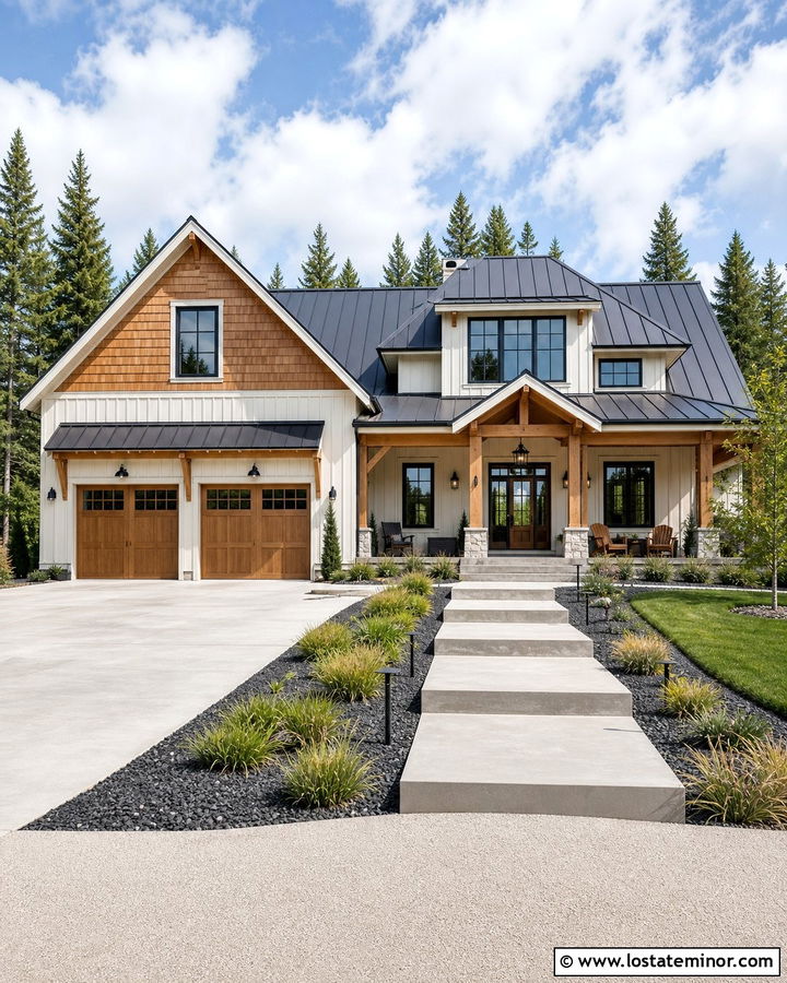 White House With Cedar Shakes And Metal Roof - 30 White House Design With Cedar Shake Ideas