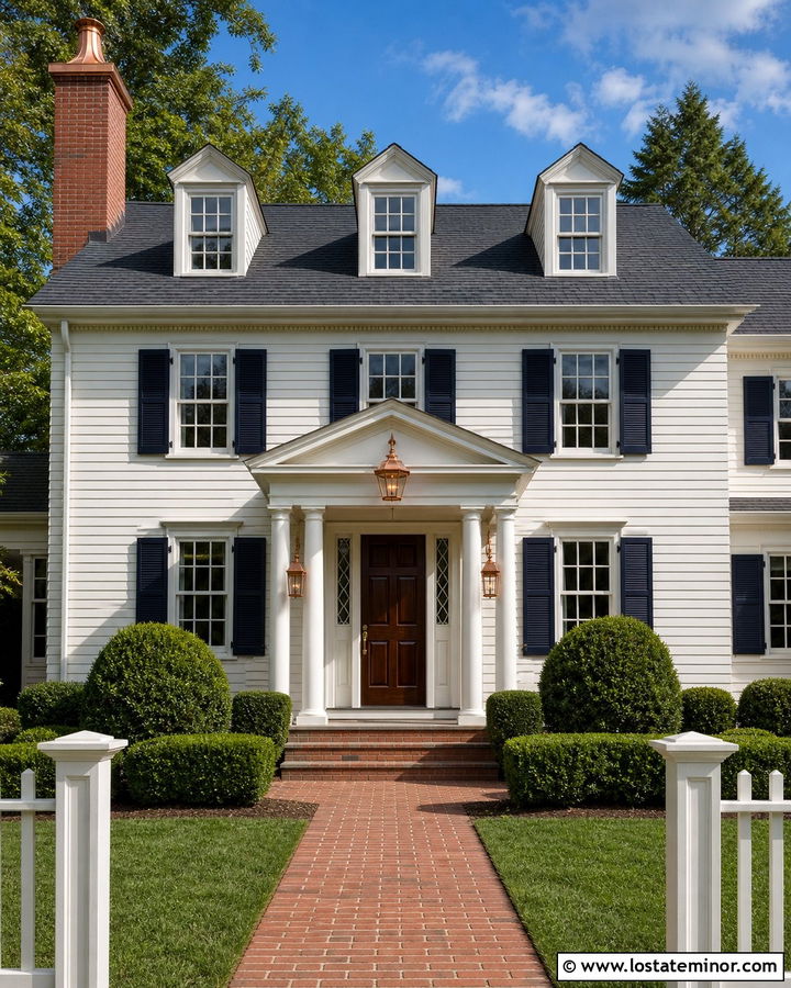 White House With Copper Chimney Cap - 30 White House Design With Chimney Ideas
