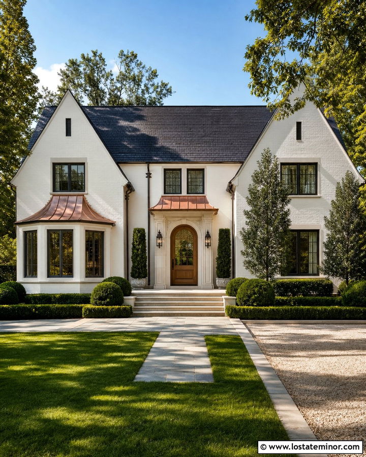 White House With Copper Roof - 30 White House Design With Roof Ideas