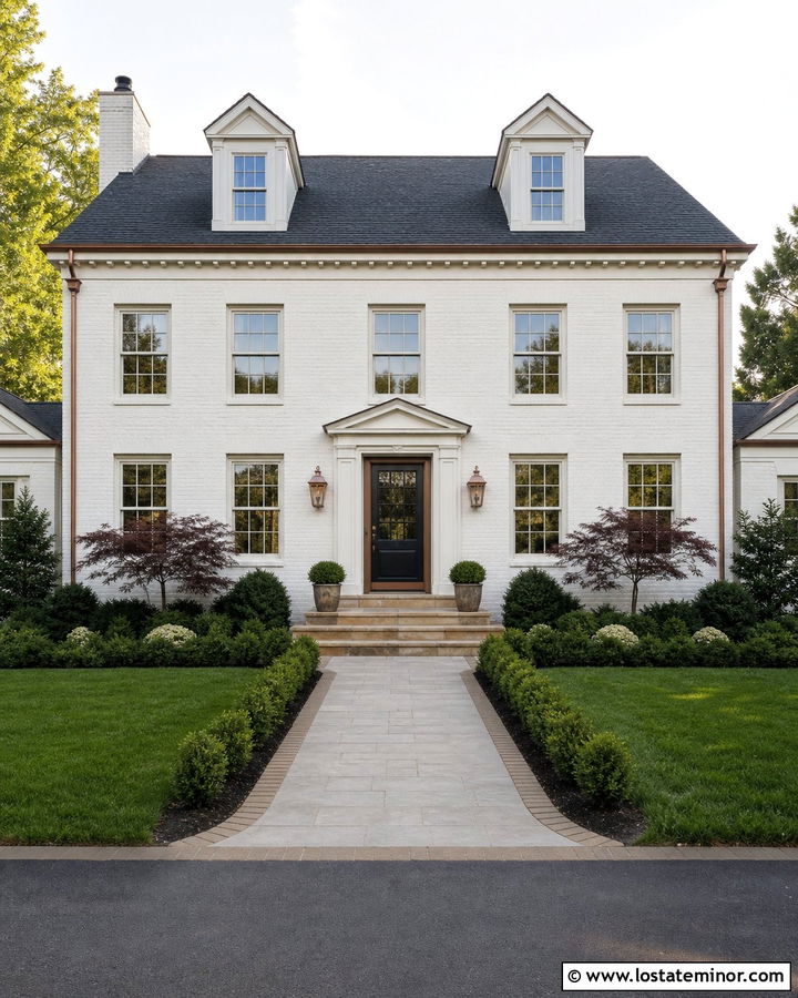 White House With Copper Screen Door - 30 White House Design With Screen Door Ideas