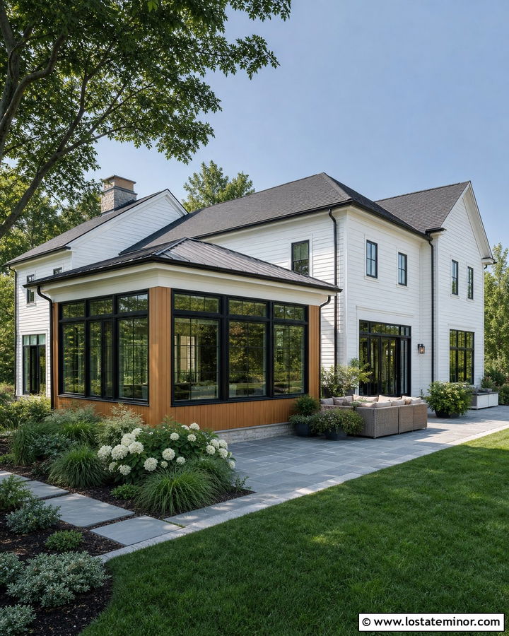 White House With Corner Sunroom - 30 White House Design With Sunroom Ideas