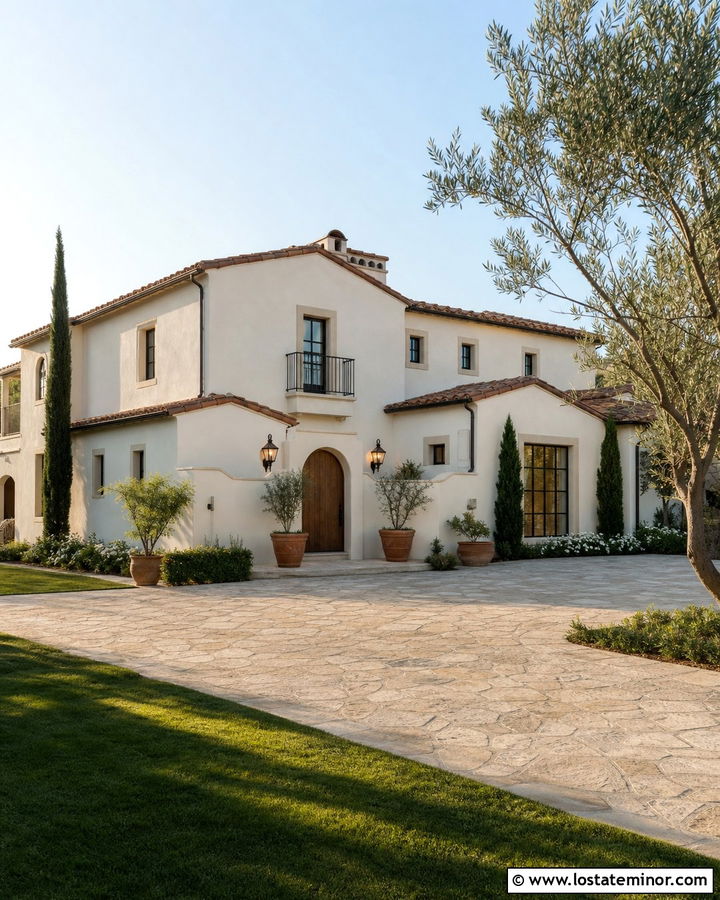 White House With Courtyard Wall Lighting - 30 White House Design With Lighting Ideas