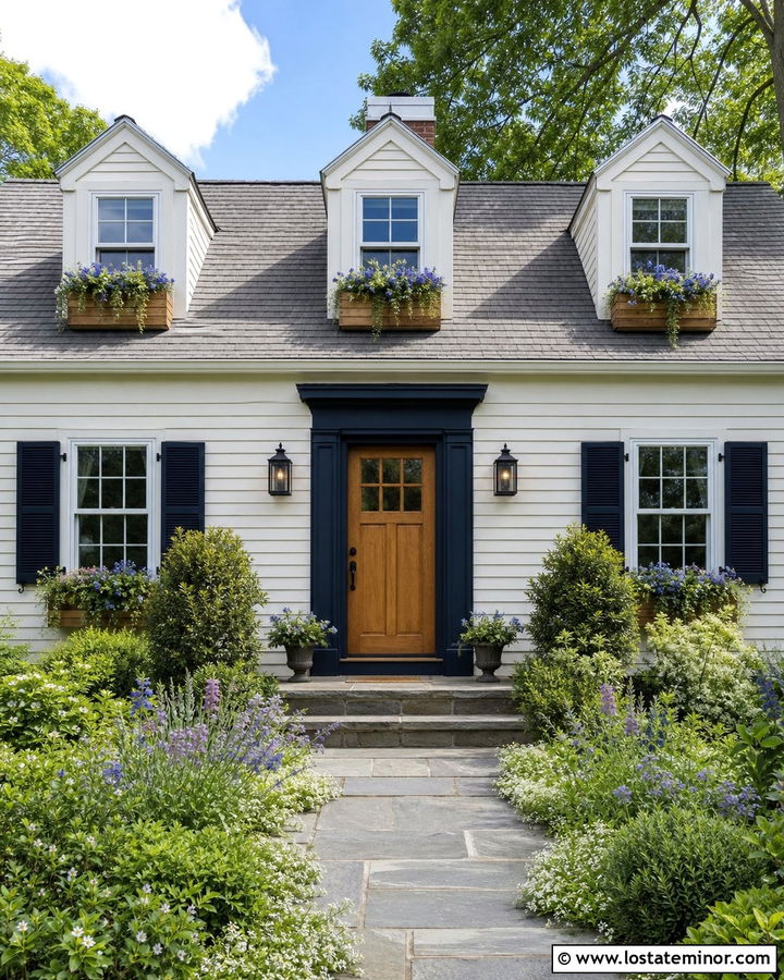 White House With Dormer Window Boxes - 30 White House Design With Dormers Ideas