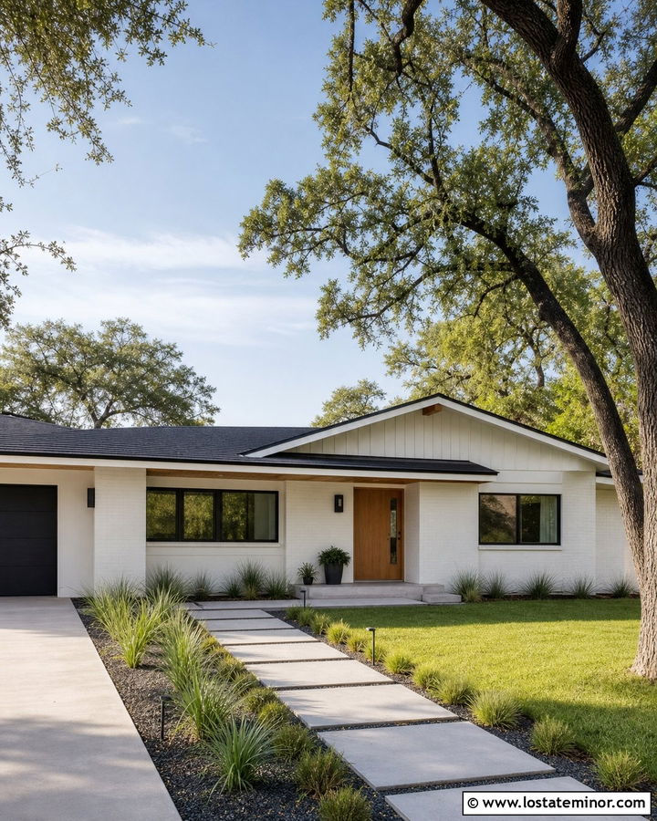 White House With Low Pitch Gables - 30 White House Design With Gables Ideas